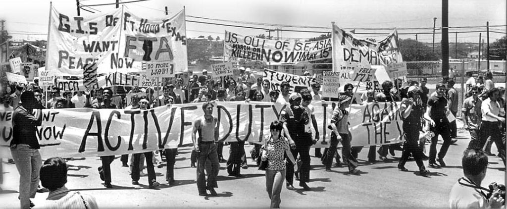 1971 Armed Forces Day anti-Vietnam War demonstration at Fort Hood Army base in Killeen, Texas (1971)