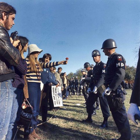 Anti-war protest at the Pentagon in 1967