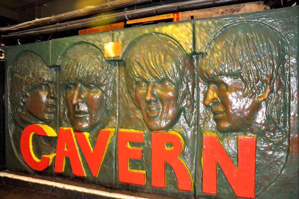 A relief of the Beatles exhibited on 'Cavern Club'. Originally an exhibit of the 'Cavern Mecca Beatles Museum' in early 1980s (2010)
