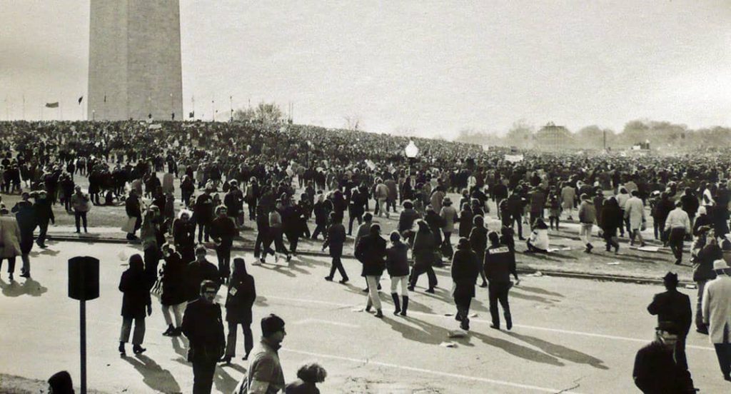Photograph of the 'Moratorium March' to end the Vietnam war, Washington, USA (1969)