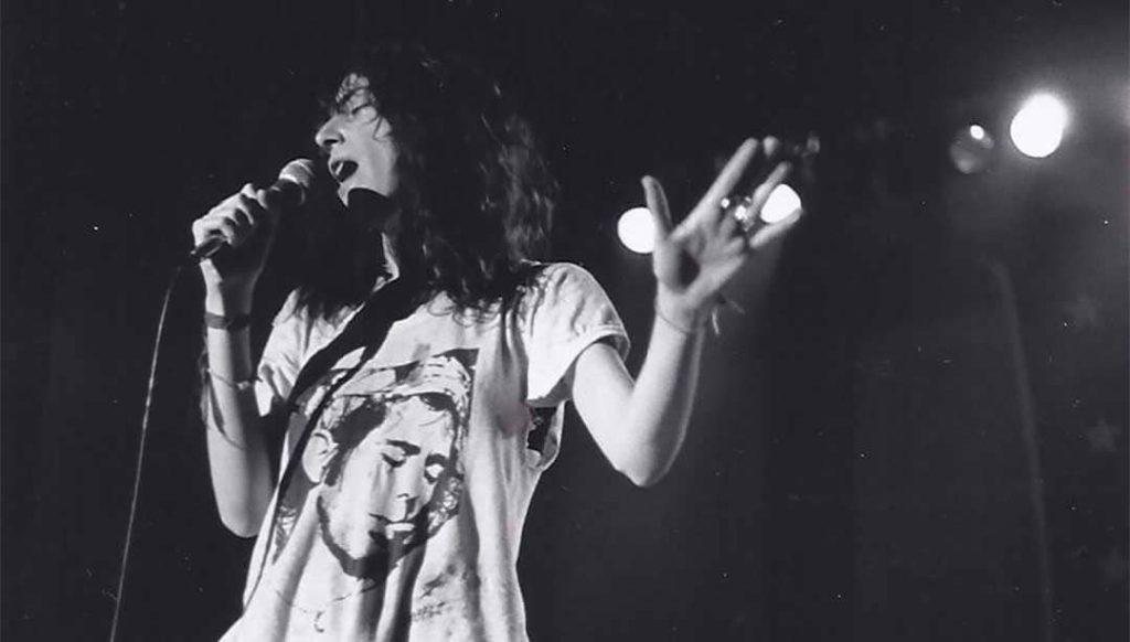 Patti Smith performing at Cornell University, Ithaca, New York, USA (1978)